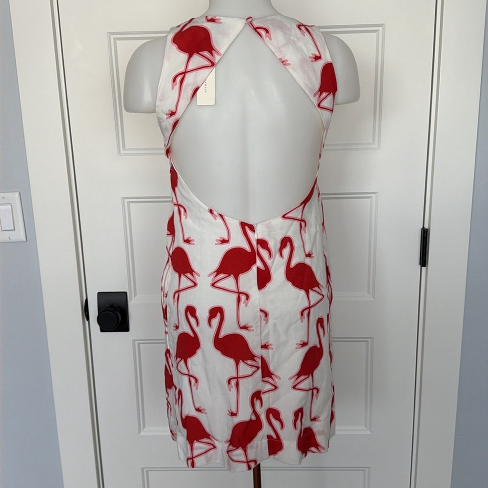 NWT (Anthro) Maeve Sleeveless Linen Blend Printed Shift Mini Dress in Sz XXS - Picture 8 of 15